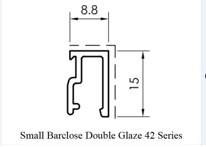 Small Burclose Dubble Glazing 4.2 series 04224